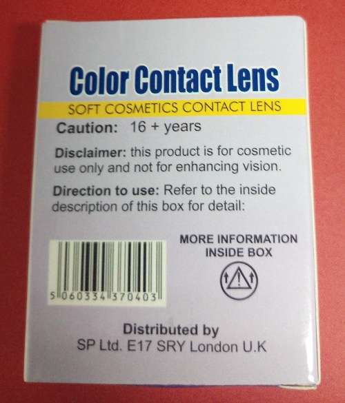 Cosmetic Colour Contact Lenses - Blue