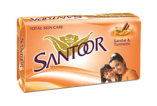 Santoor Sandalwood & Tumeric Soap x 3