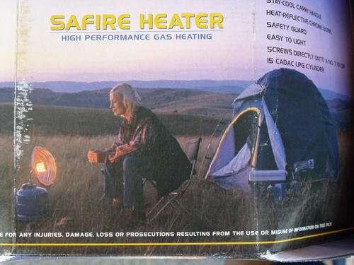 Cadac Saffire heater.