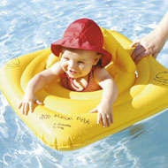 Baby's safety inflatable swim float.