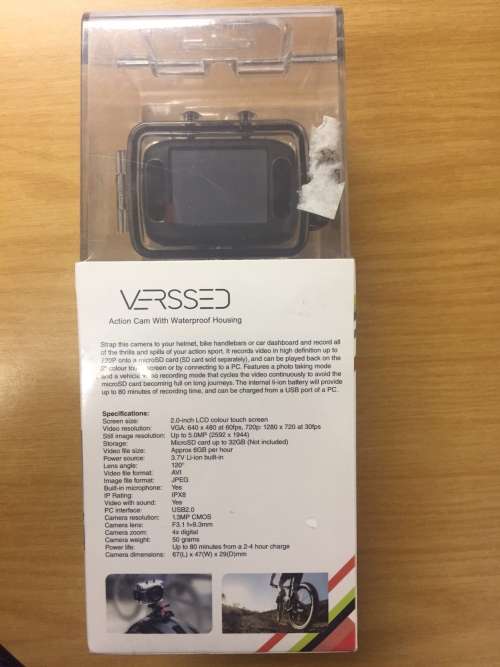 BRAND NEW VERSSED 720p HD Action Cam