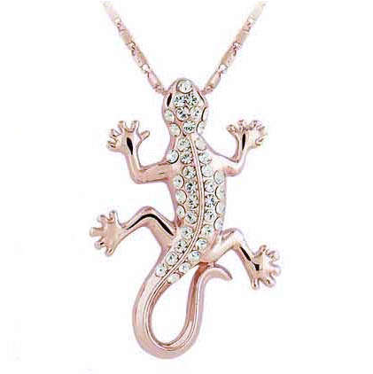Gold Geko Pendant