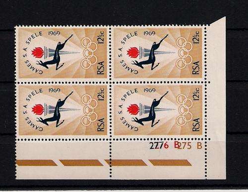 RSA 1969 12 1/5 c control block of 4 showing scrambled block number. 277 276 275 B