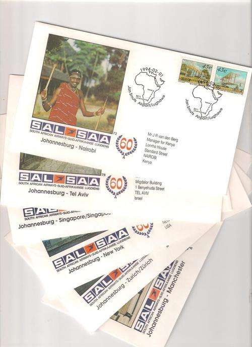 6 SAA FDC's. Nos - 72, 78,80,87,90 & 97 with signatures as per TWO scans