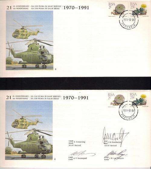 SAAF - AF4 UNSIGNED & SIGNED WITH 3 SIGNATURES - CLEAN ITEM AS PER SCAN