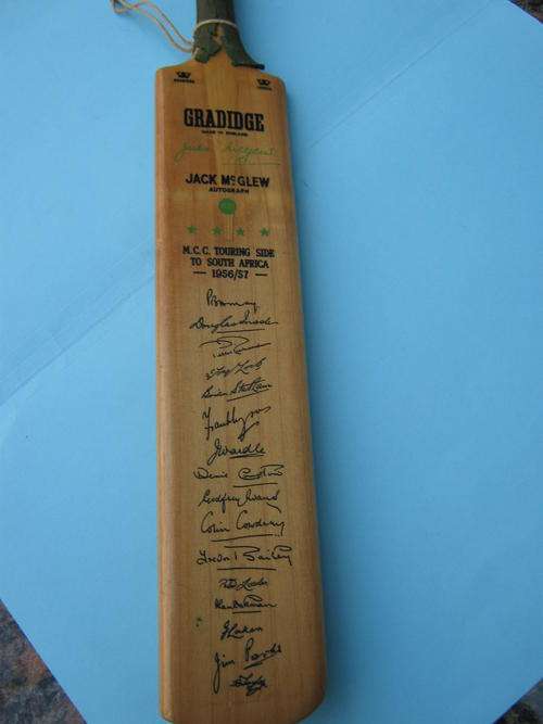 Signed Minature Cricket Bat