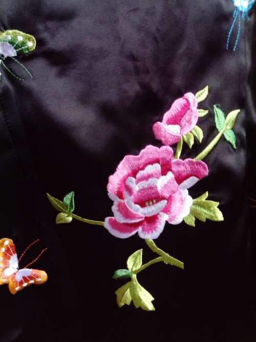 Silk embroidered Jacket