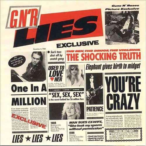 CRAZZZY R1 - GUNS N' ROSES G N'LIES CD - 1986 ALBUM BRAND NEW