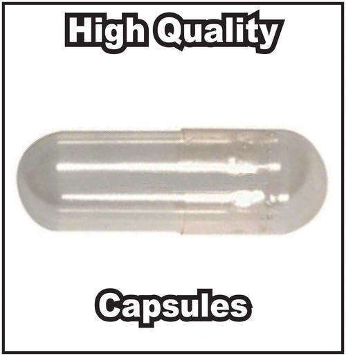 1000 Empty Vegetarian Capsules Size 0 (Kosher/ Halal) GMO-free 500mg - 680mg Capacity.