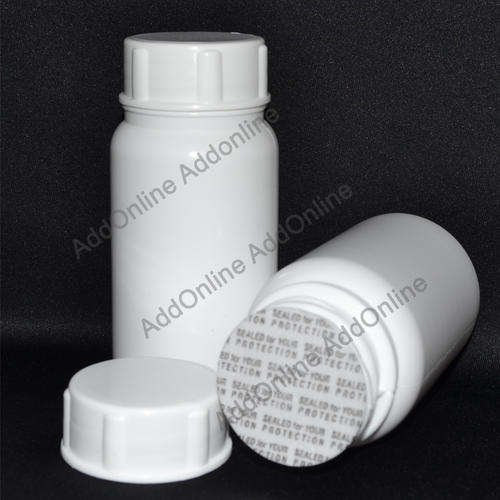 50 x Empty White 125ml Bottles Vitamin/Medicine with Pressure Seal screw cap.