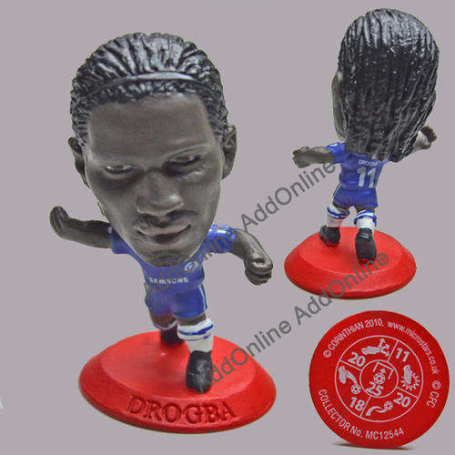 No.11 Drogba Soccer figurine in Chelsea F.C. Jersey. Collector No MC12544