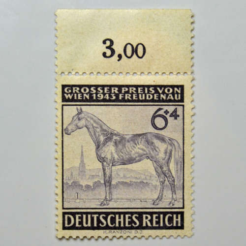 German Deutsches Reich 1943 Vienna derby 6+4Pfg - Violet