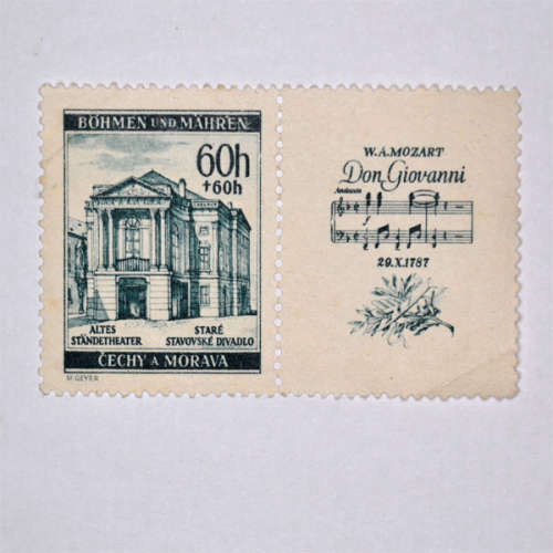 German Bohemia and Moravia - 1941 The 150th Anniversary of the Death of Wolfgang Amadeus Mozart