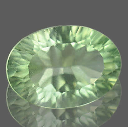 Fluorite 10.50ct Fresh Green  Oval Concave, Gemstone
