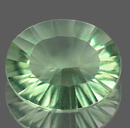 Fluorite 9.94ct Green  Oval Concave, Gemstone