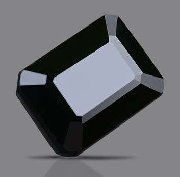 Meteorite 2.50ct Black Olive Brown Octagon, Gemstone