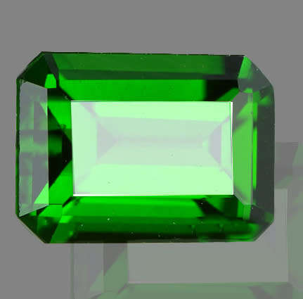Diopside 0.53ct Emerald Green Octagon, Gemstone