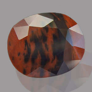 Obsidian 4.50ct Mahogany & Black  Oval , Gemstone