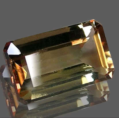 Andalusite 0.74ct Bi-Colour Octagon, Collector Gemstone