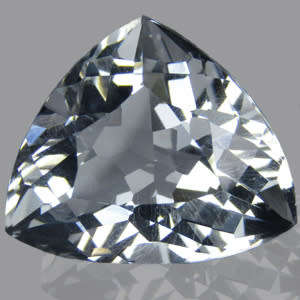 Pollucite 1.40ct Clear Sharp Trillion, Gemstone