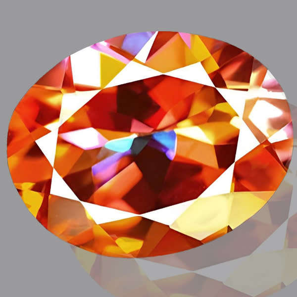 Topaz Azotic 3.35ct Multi Colour  Oval, Gemstone
