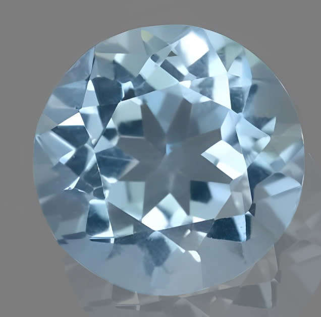 Topaz 3.44ct Sky Blue Round ,  Gemstone
