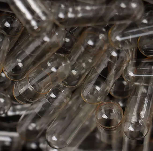 5000 x Empty Gelatin Capsules Size 0 Clear ( Please Confirm Stock )