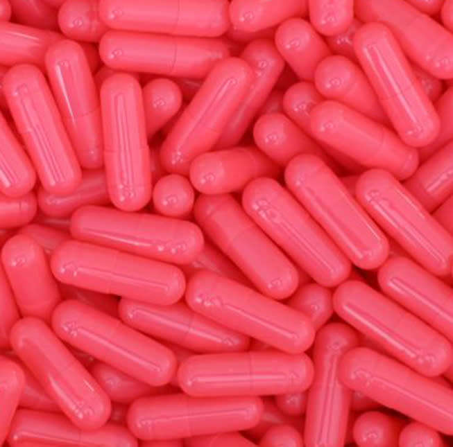 5000 x Empty Gelatin Capsules Size 0 Pink ( Please Confirm Stock )