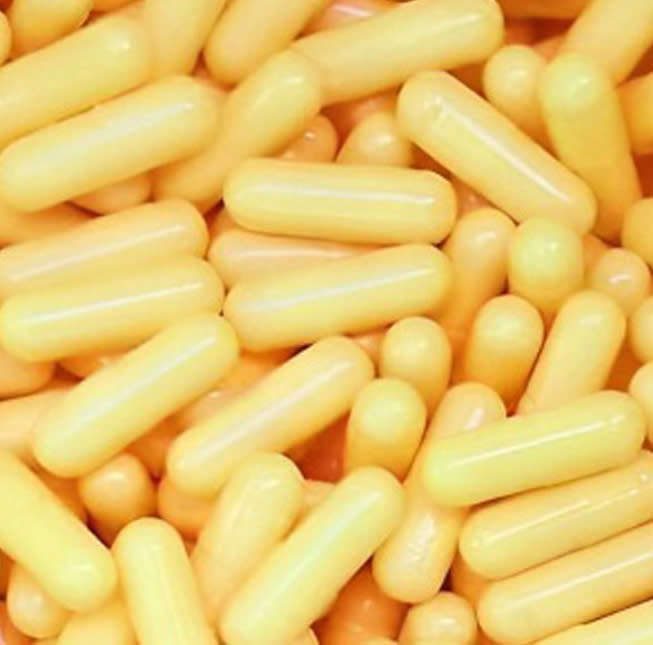 5000 x Empty Gelatin Capsules Size 0 Yellow ( Please Confirm Stock )