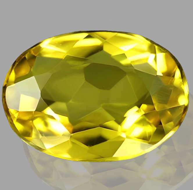 Golden Beryl 0.90ct Yellow Oval, Gemstone
