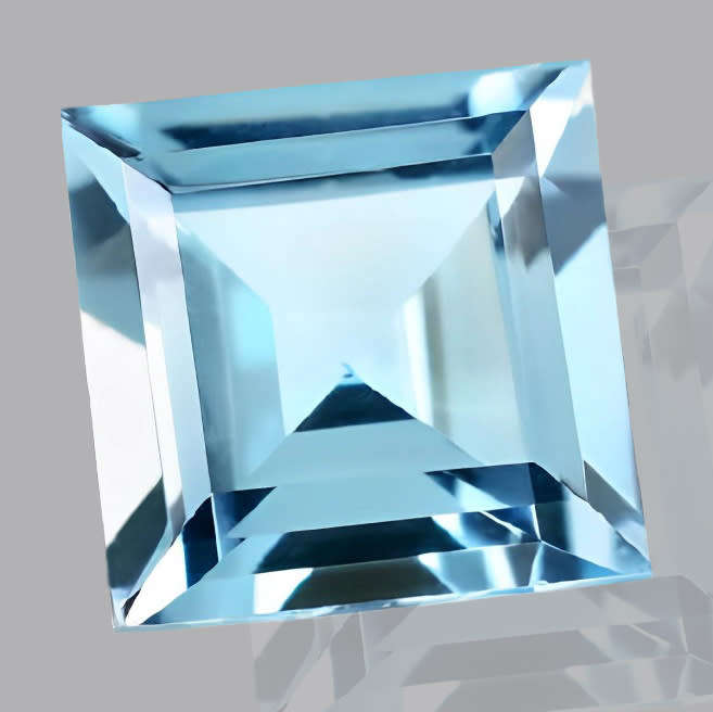 Topaz 1.95ct Light Blue, Square  Gemstone