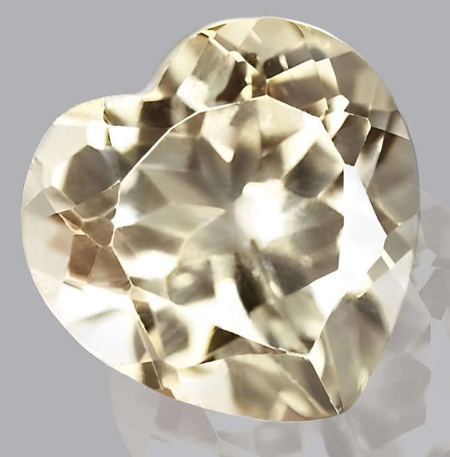 Topaz 1.46ct Light Champagne, Heart  Gemstone