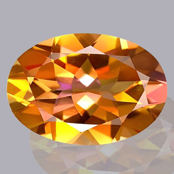 Topaz Azotic 0.97ct Multi Colour Oval, Gemstone