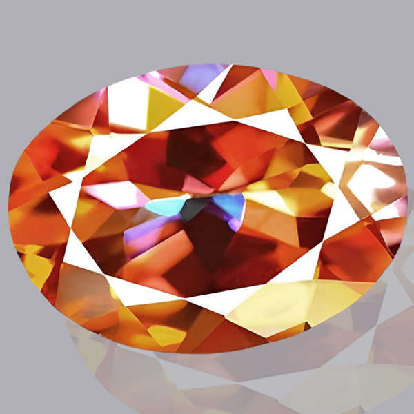 Topaz Azotic 0.96ct Multi Colour  Oval, Gemstone