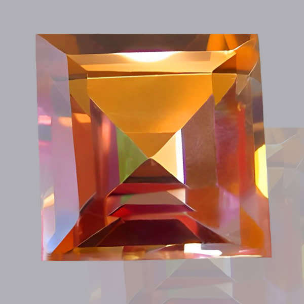 Topaz Azotic 1.43ct Multi Colour Square, Gemstone