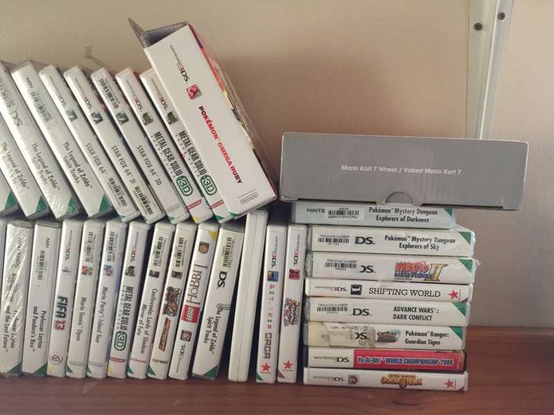 Various new and used Nintendo DS/3DS Games