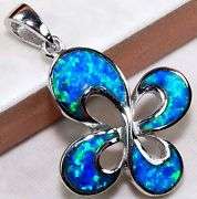 Beautiful Australian Opal & 925 Solid Sterling Silver Pendant +925 Sterling Siler Chain