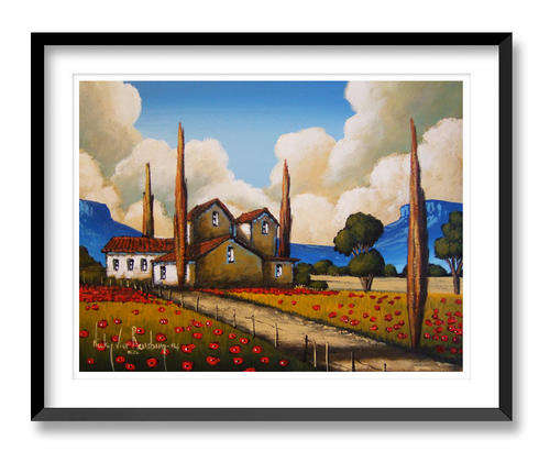 Cloudy Day - AN ORIGINAL NICKY VAN RENSBURG PAINTING 300 x 400 MM (VALUE R3,400)