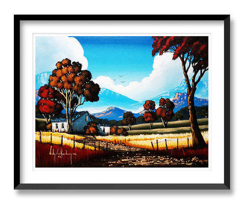 Mountain View - AN ORIGINAL NICKY VAN RENSBURG PAINTING 600 x 450 MM (Value R 4800)