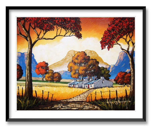 Between Trees- AN ORIGINAL NICKY VAN RENSBURG PAINTING 430 x 350 MM (Value R 3900)