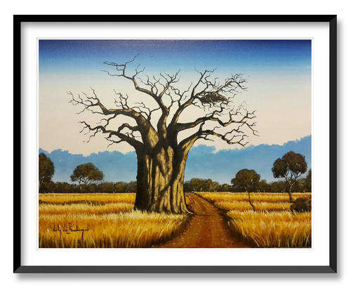 Baobab - AN ORIGINAL NICKY VAN RENSBURG PAINTING 595 x 450 MM (Value R 4950)