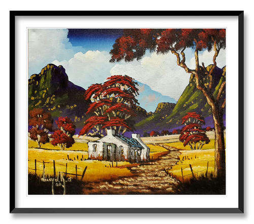 PATHWAY - AN ORIGINAL NICKY VAN RENSBURG PAINTING 300 x 250 MM (Value R 3000)