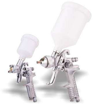 SPRAY GUN HVLP 1.4mm Nolzzle + Mini TOUCHUP GUN 0.5mm Nozzle