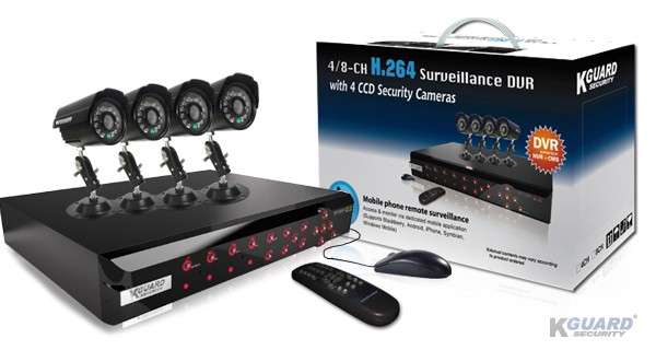 KGuard Camera Kit 4X1/4" CCD Sharp With Cabling 420TVL