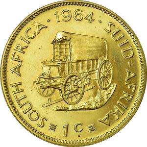 South Africa 1 Cent Jan van Riebeeck 1964