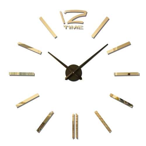 MODERN 3D MINI DIY MIRROR WALL CLOCK
