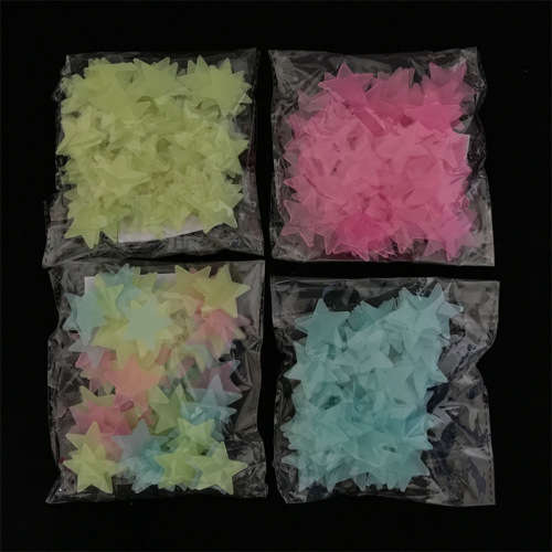 100pcs LumInous Wall Stickers - Glow In The Dark Stars