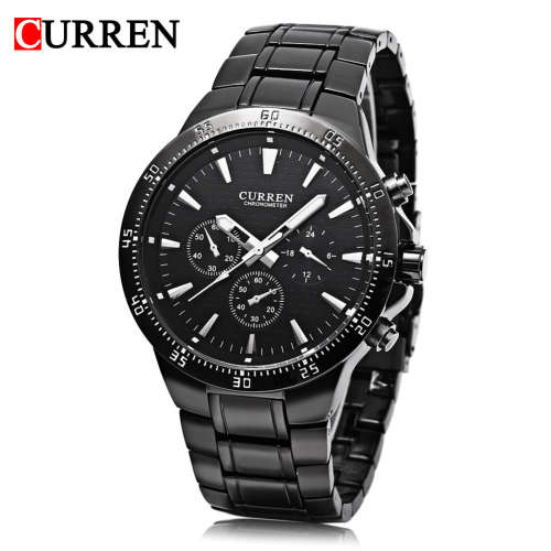 Curren 8063 Stainless Steel Business Watch