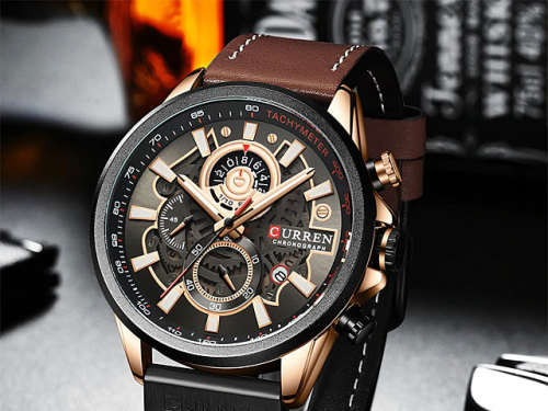 CURREN CARREN 8380 WATERPROOF MULTI-FUNCTIONAL MEN`S BUSINESS WATCH