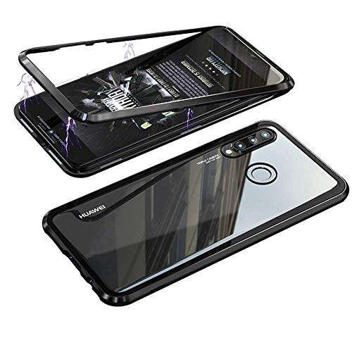 360° Magnetic Metal Case Front+Back Glass Cover For Huawei P20 Lite/P30 Lite/P40 Lite/P30 Pro/Mate 2